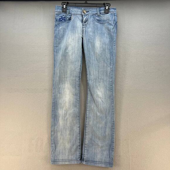 Killah Marylin Women's Straight Leg Jeans Size 27 (4) Light Wash - Picture 1 of 16